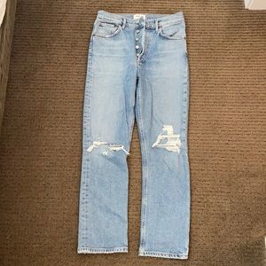 AGOLDE Riley High Rise Straight Jeans
